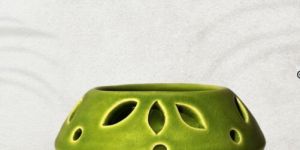 Green Matki T- Light Set