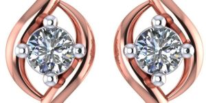 Rosy Art Solitaire Studs