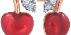 Rosy Cherry Kids Diamond Studs