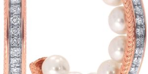 Snowdrops Diamond Hoop Earrings