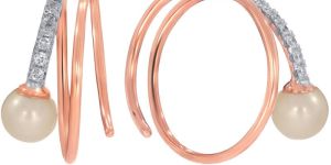 Stylish Spiral Diamond Ear Cuffs