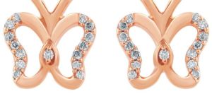 Tiny Butterfly Kids Diamond Studs