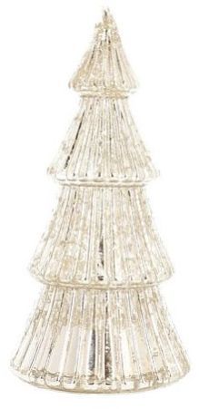 Silver Decorative Glass Christmas Trees