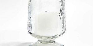 Small Glass Hurricane Candle Holder