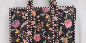 Black Cotton Tote Bags