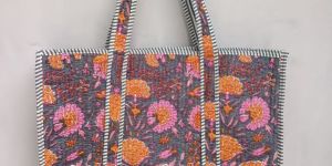 Grey Cotton Tote Bags