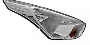 Plastic White Head Lamp Hyundai Eon