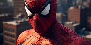 Spiderman Modern Digital Canvas Painting