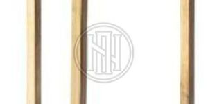 White and Grey Leaf Pattern Bone Inlay End Table with Gold Base