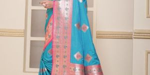 9774 Designer Jari Work Weaving Banarasi Soft Silk Saree