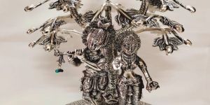 11*11*15 Inch, Aluminium Radha Krishna Tree