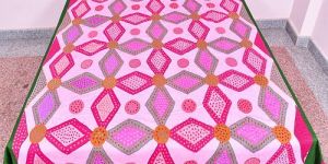 Multicolor Embroidered Handicraft Bed Sheet