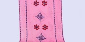 Pink Patch Work Cotton Dupatta