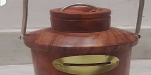 Wooden Milk Can Coin Box
