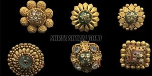 Traditional Meenakari Gold Finger Ring