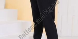 Ladies Tassel Trail Black Crochet Pant