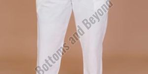 Ladies White Cotton Pant