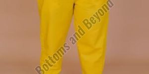 Ladies Yellow Cotton Pant