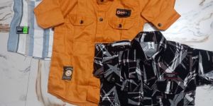 210 Cotton Double Pocket Kids Shirt Mix