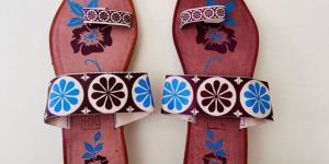 Phool Patti Art Leather Ladies Kolhapuri Slipper