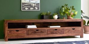 Solid Sheesham Wood TV Stand
