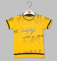 Yellow Boys Round Neck T Shirts