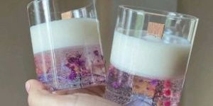 Soy Wax Flower Scented Gel Candle