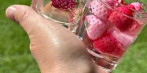 Soy Wax Strawberry Glass Candle