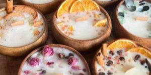 Soy Wax Wooden Fruit Scented Candle