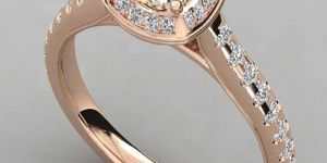 Ladies 18Kt Gold Luxury Lab Grown Diamond Ring