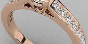 Ladies Handcrafted 18Kt Gold Lab Grown Diamond Ring