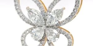 Luxury Butterfly Shape Diamond Pendant