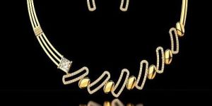 Luxury Elegance 18K Gold Lab Grown Diamond Necklace Set