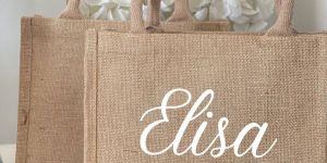 Jute Cosmetic Bags