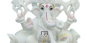White Marble Ganesh Moorti