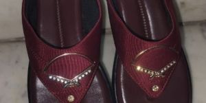 Voges Maroon Ladies Sandal