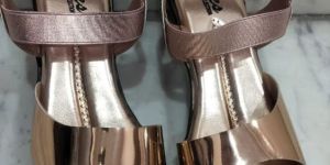 Voges Rose Gold Wedges Heel Ladies Sandal