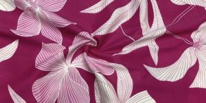 Gold Print Rayon Fabric