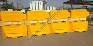 Yellow Plastic Road Traffic Portable Barricade