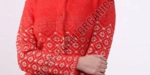 Red And White Ladies Sweater