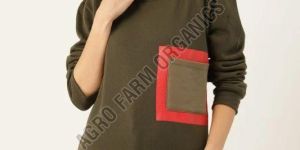 Women Solid Pullover Sweatshirt