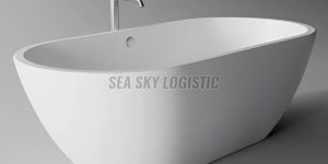 White Ceramic Bathtub