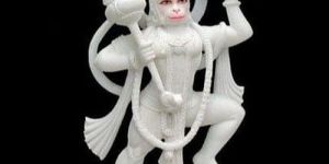 White Marble Hanuman Statue