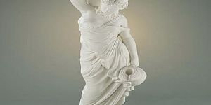 White Marble Roman Lady Statue