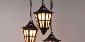 Triple Hurricane Hanging Light