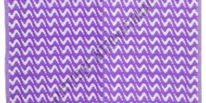 Lavender & White Polypropylene Mat