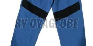 Mens Sky Blue Regular Fit Cotton Lower