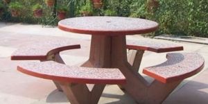 Round RCC Table Bench