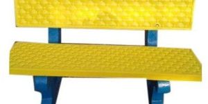 Yellow Outdoor Concrete Garden Bench