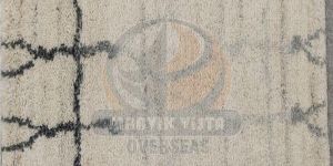 Ivory Mist Linear Woolen Hand Tufted Rug